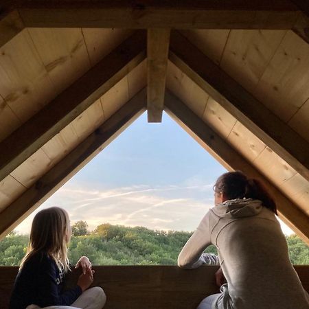 Cabane Bivouac Avec Echelle A L'Ombre Des Chenes Idrac-Respailles Buitenkant foto